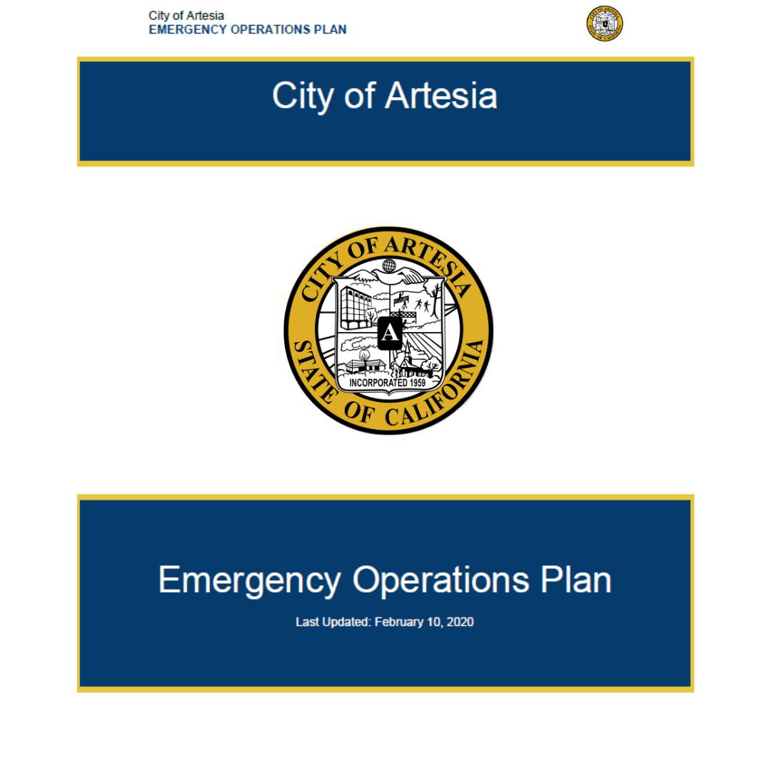 City of Artesia Emergency Operations Plan Opens in new window